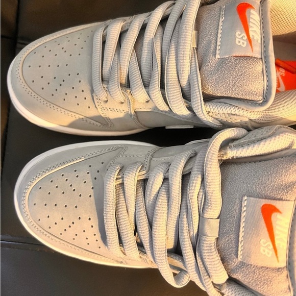 SB Dunk Low Pro ISO Skate Shoes Orange Label Size 7 Men / 8.5 Women FIRM - Picture 3 of 11